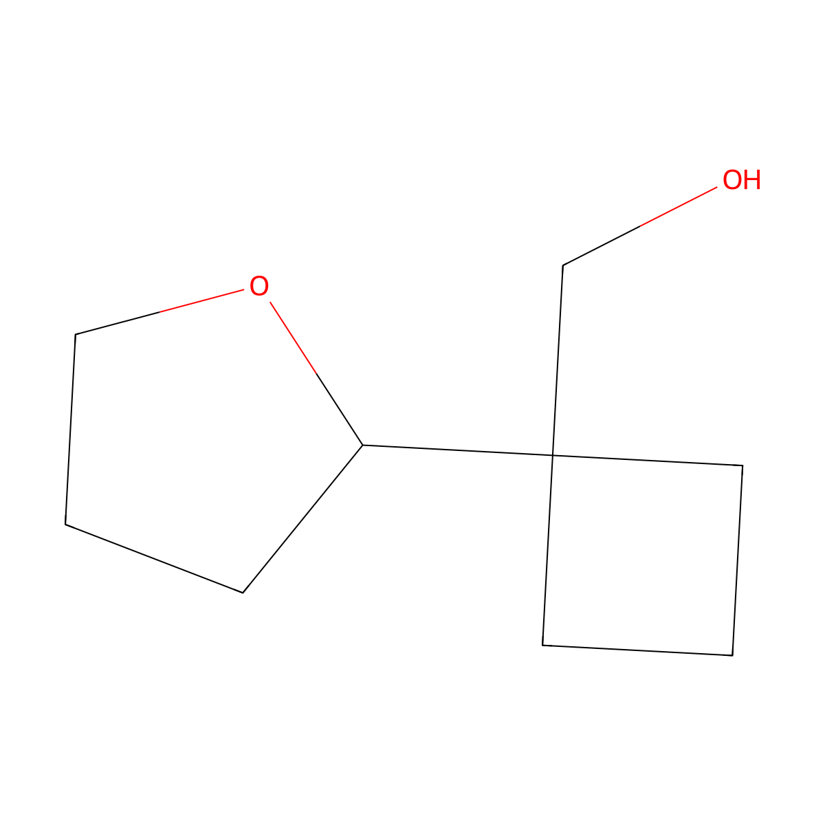 [1-(Oxolan-2-yl)cyclobutyl]methanol molecular structure, CAS 2143421-44-5