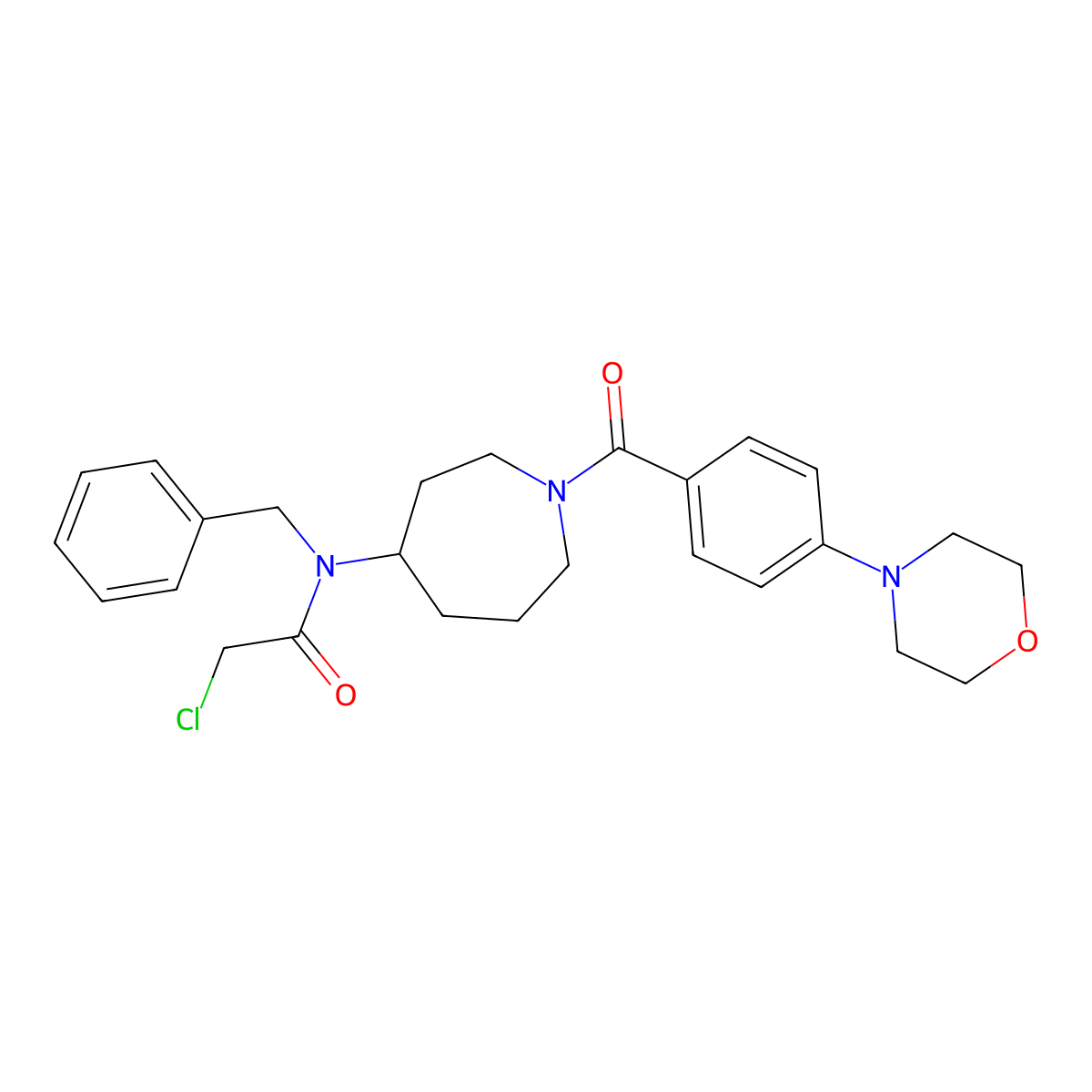 N-benzyl-2-chloro-N-[1-(4-morpholin-4-ylbenzoyl)azepan-4-yl]acetamide molecular structure, CAS 2143467-62-1