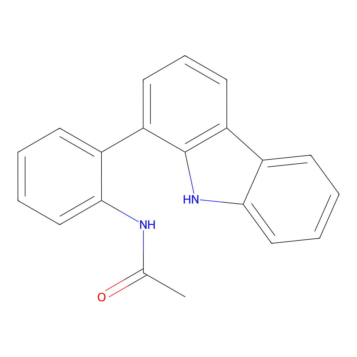 N-(2-(9H-Carbazol-1-yl)phenyl)acetamide molecular structure, CAS 2143475-98-1