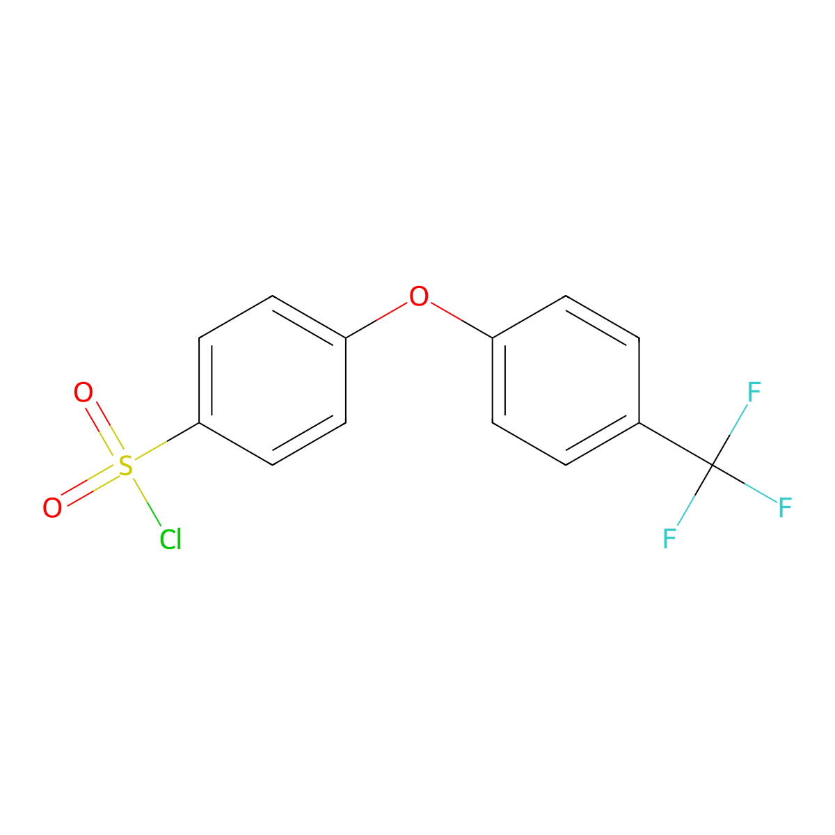 4-[4-(trifluoromethyl)phenoxy]benzenesulfonyl Chloride molecular structure, CAS 214353-91-0