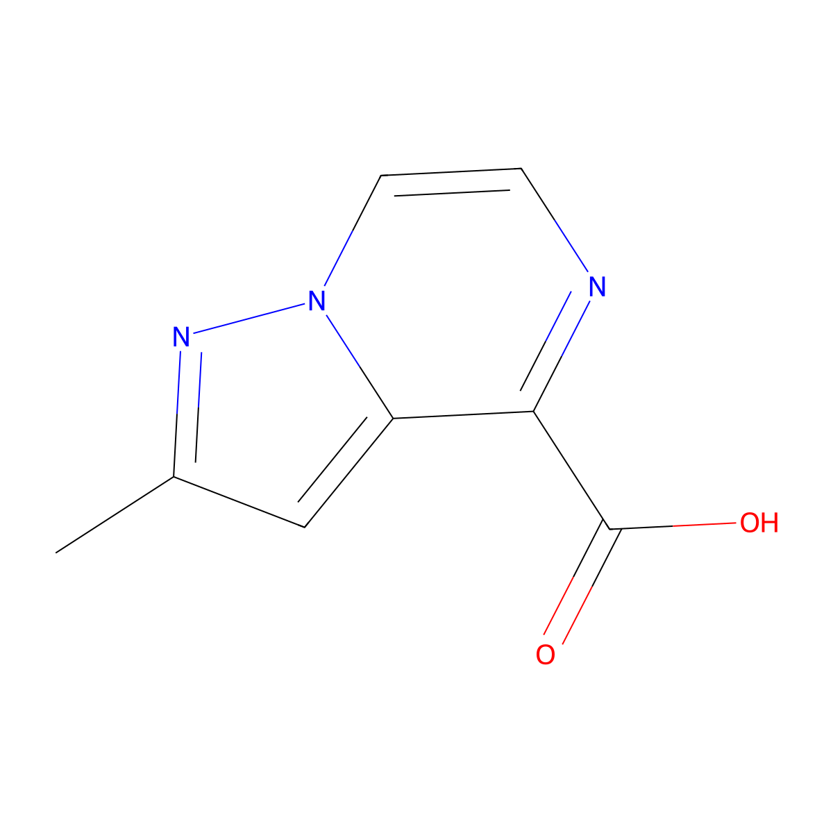 2-Methylpyrazolo[1,5-a]pyrazine-4-carboxylic acid molecular structure, CAS 2143553-94-8
