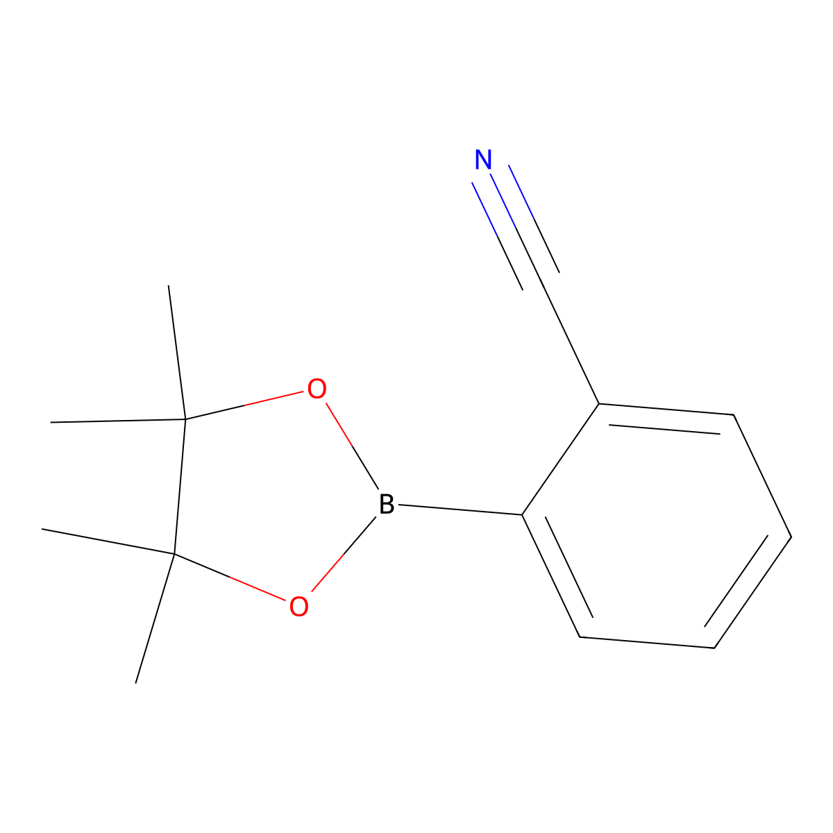 2-(2-Cyanophenyl)-4,4,5,5-tetramethyl-1,3,2-dioxaborolane molecular structure, CAS 214360-48-2
