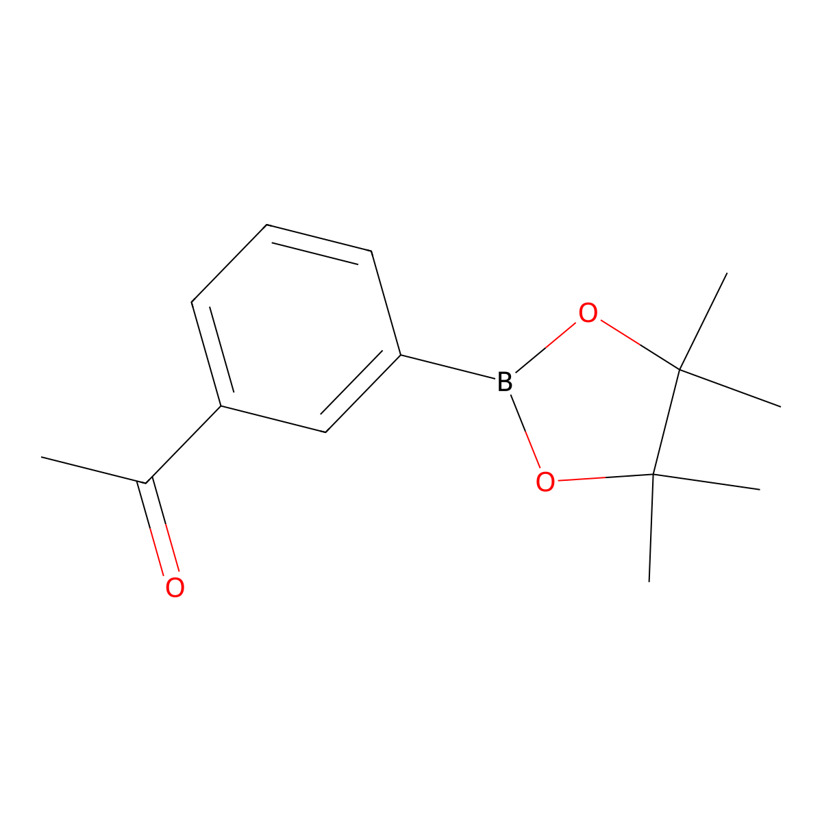 1-[3-(4,4,5,5-Tetramethyl-1,3,2-dioxaborolan-2-yl)phenyl]ethanone molecular structure, CAS 214360-49-3