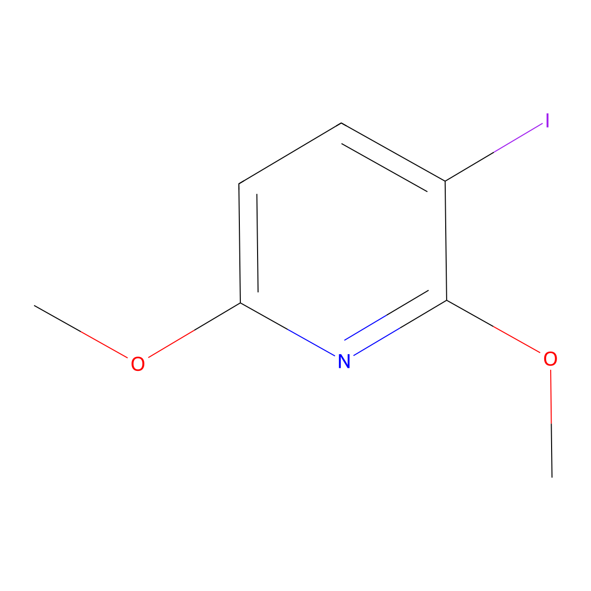 3-Iodo-2,6-dimethoxypyridine molecular structure, CAS 214360-56-2
