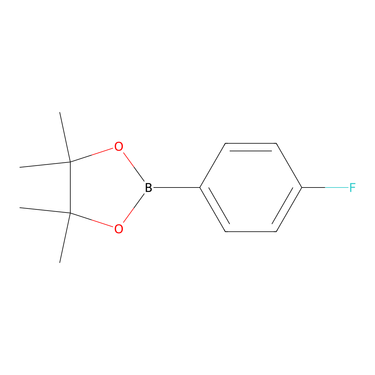 2-(4-Fluorophenyl)-4,4,5,5-tetramethyl-1,3,2-dioxaborolane molecular structure, CAS 214360-58-4