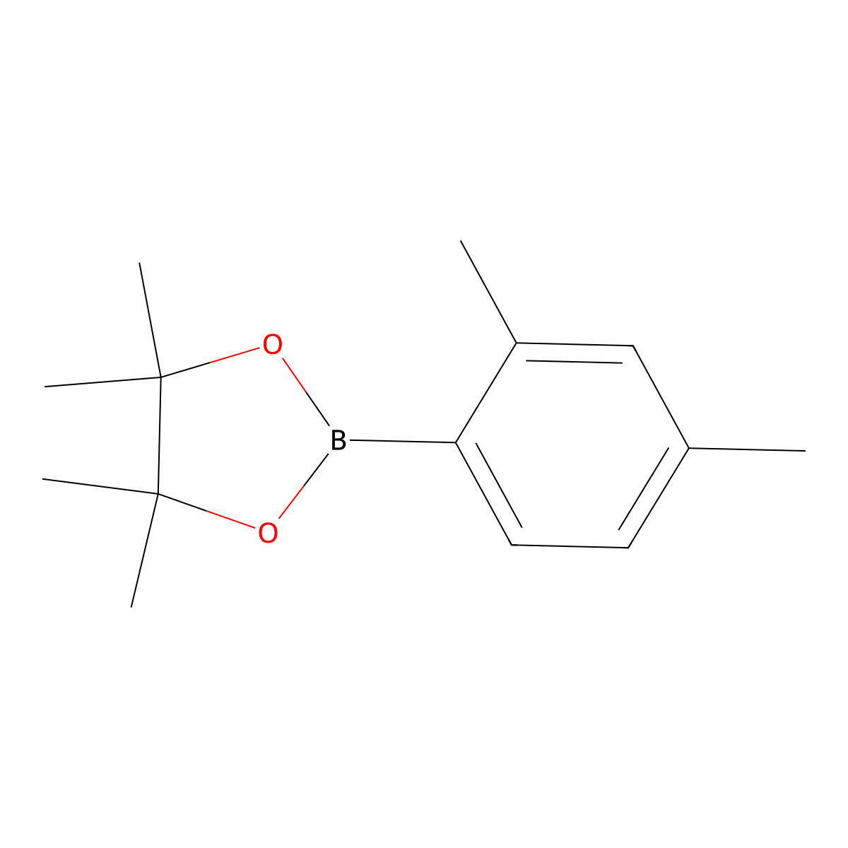 2-(2,4-Dimethylphenyl)-4,4,5,5-tetramethyl-1,3,2-dioxaborolane molecular structure, CAS 214360-64-2