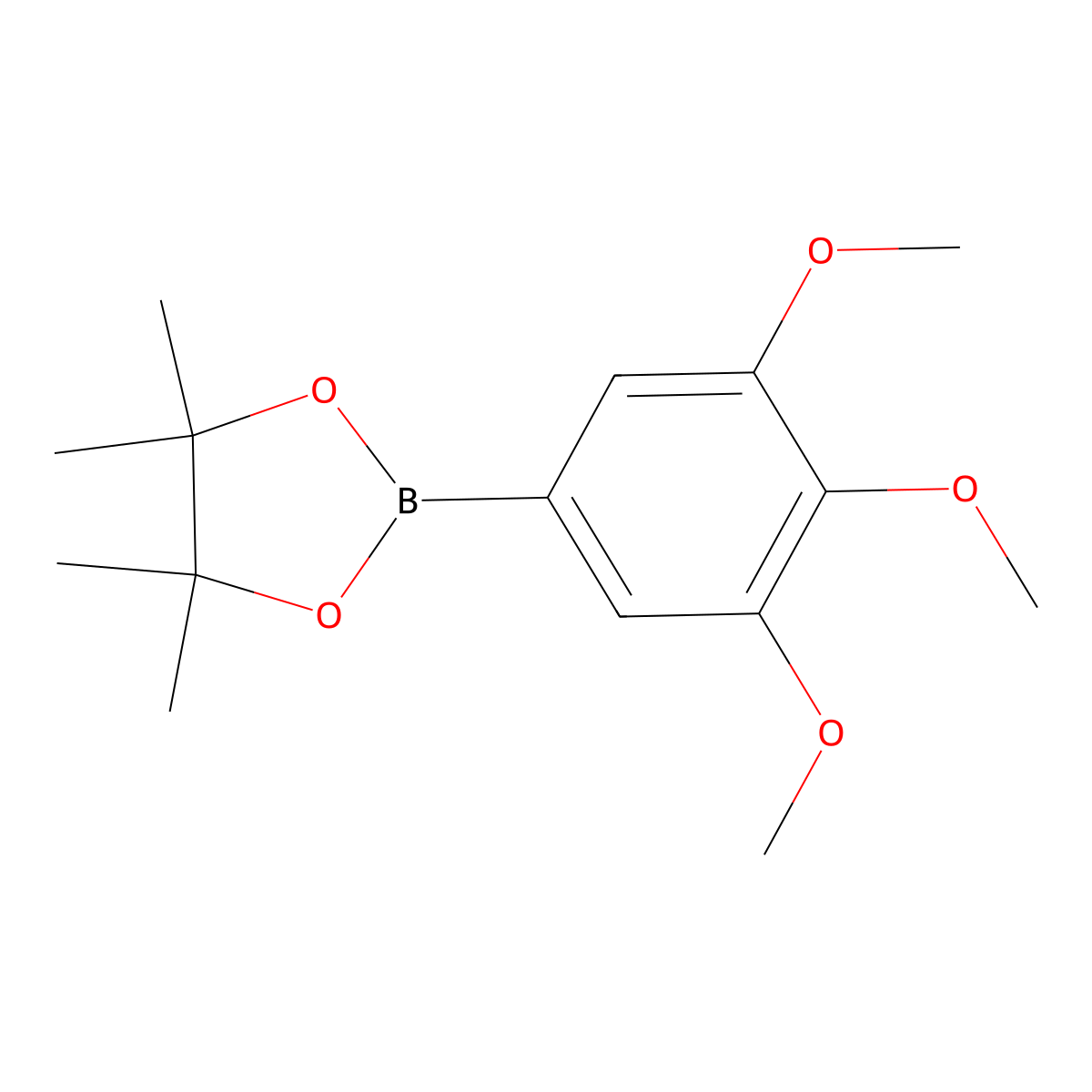 4,4,5,5-Tetramethyl-2-(3,4,5-trimethoxyphenyl)-1,3,2-dioxaborolane molecular structure, CAS 214360-67-5
