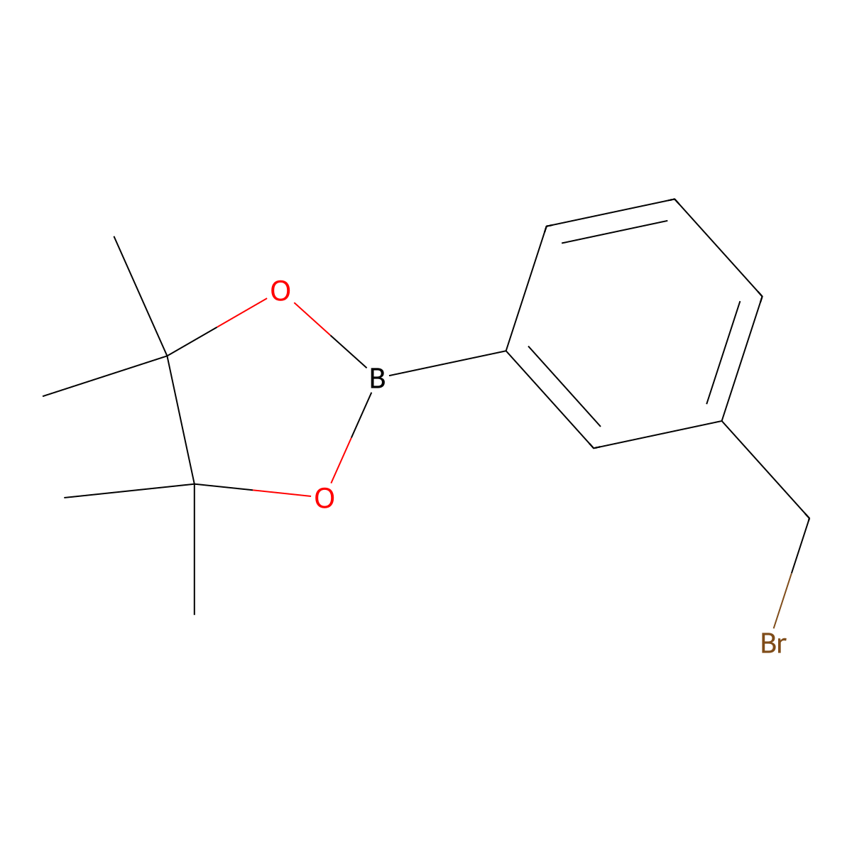 2-[3-(Bromomethyl)phenyl]-4,4,5,5-tetramethyl-1,3,2-dioxaborolane molecular structure, CAS 214360-74-4