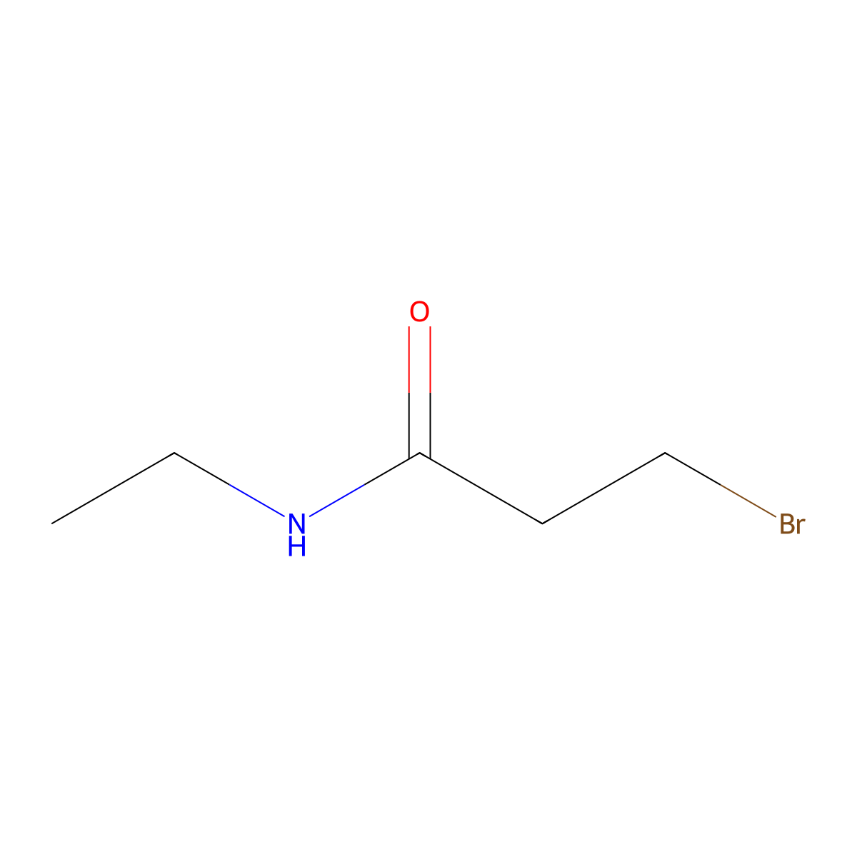 3-bromo-N-ethylpropanamide molecular structure, CAS 21437-85-4