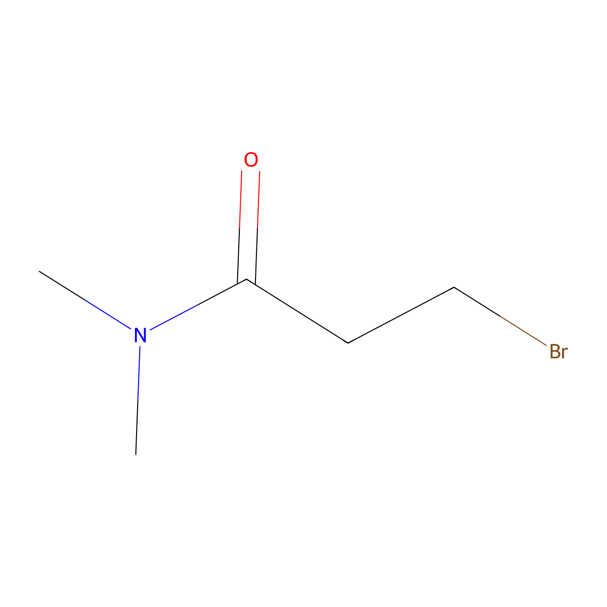 3-Bromo-N,N-dimethylpropanamide molecular structure, CAS 21437-86-5