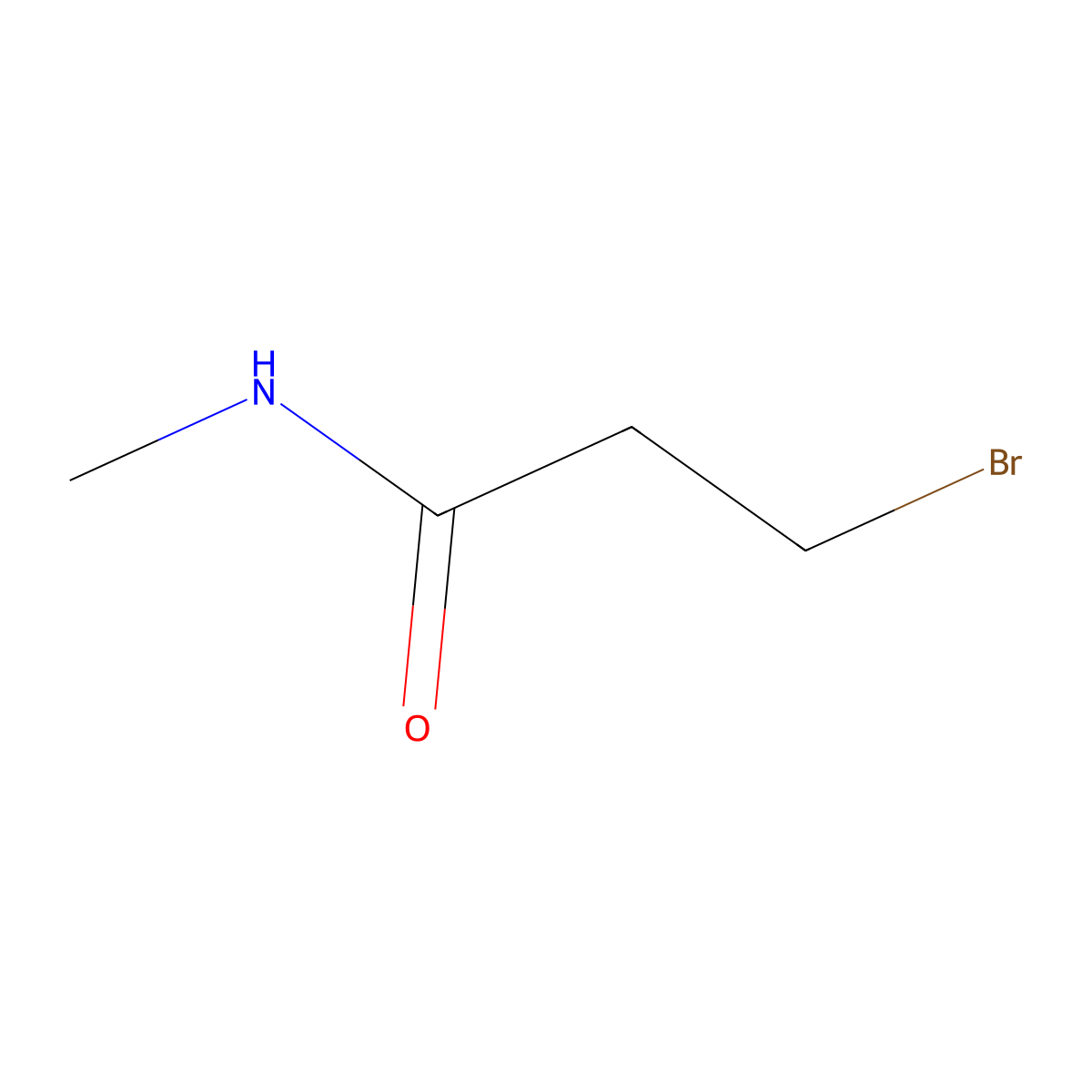 3-bromo-N-methylpropanamide molecular structure, CAS 21437-87-6