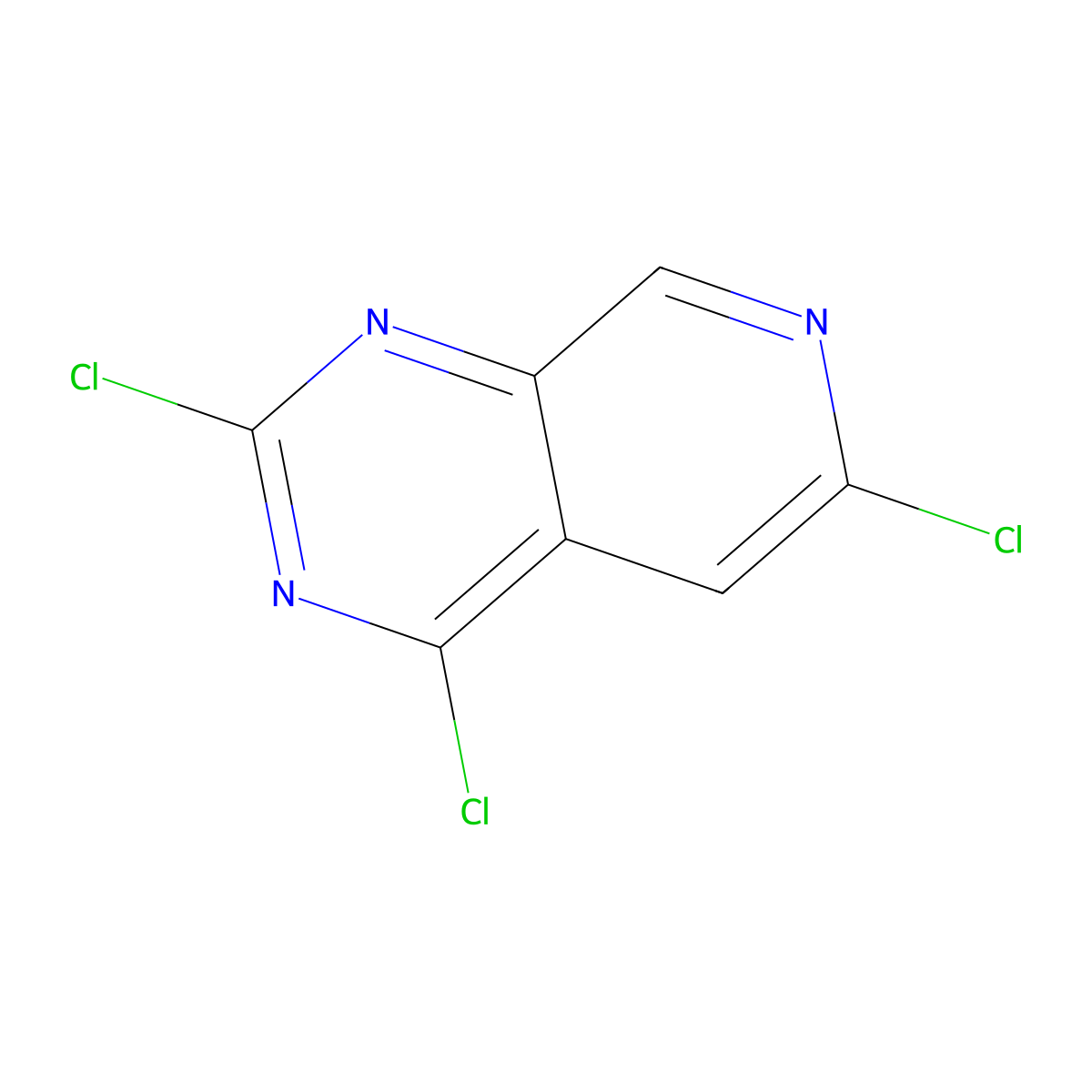 2,4,6-Trichloropyrido[3,4-d]pyrimidine molecular structure, CAS 2143878-49-1