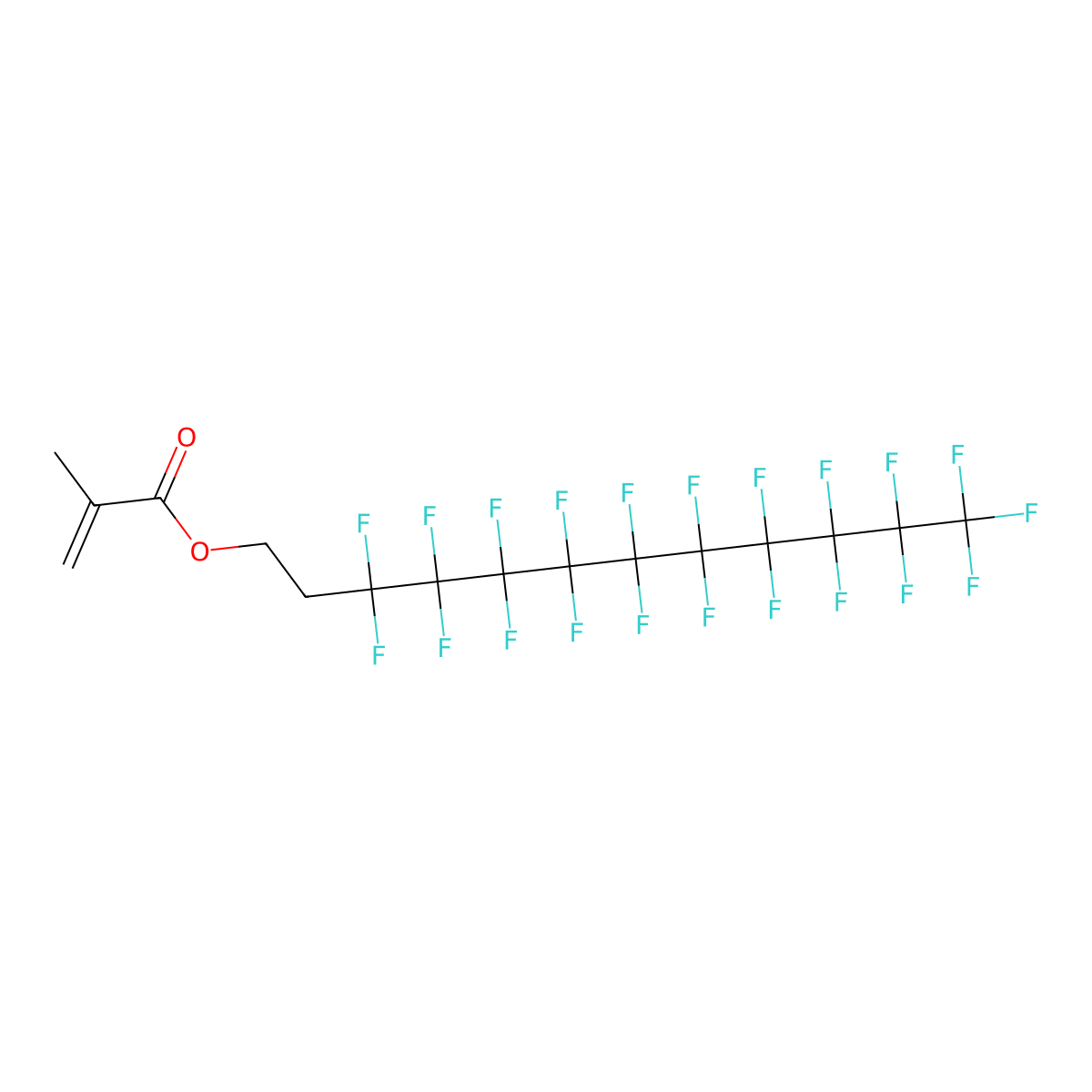 2-(Perfluorodecyl)ethyl methacrylate molecular structure, CAS 2144-54-9