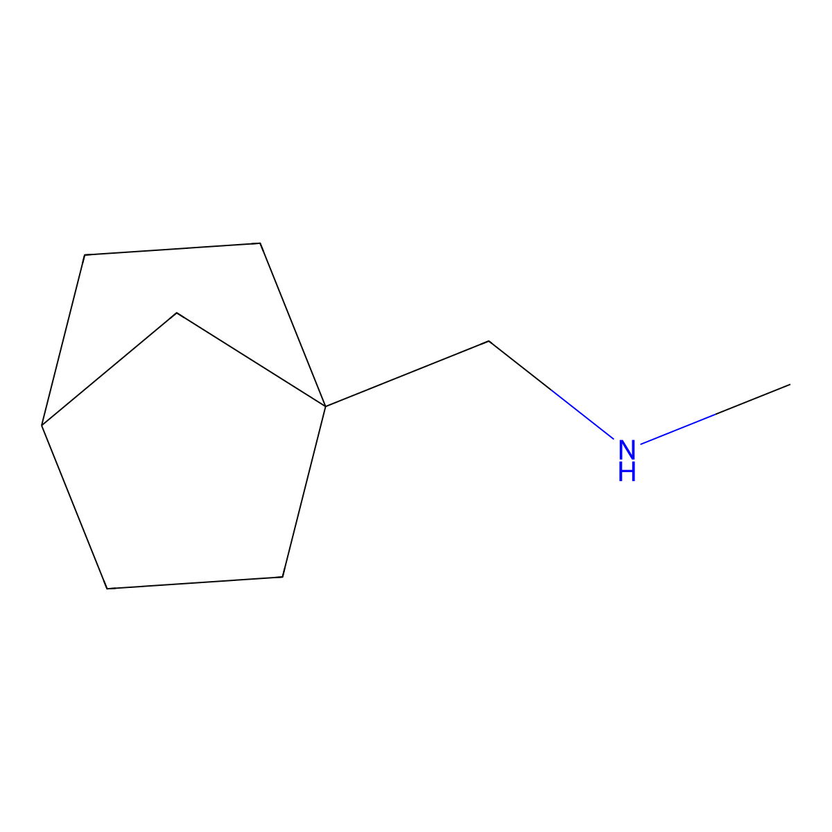 ({Bicyclo[2.2.1]heptan-1-yl}methyl)(methyl)amine molecular structure, CAS 2144121-45-7