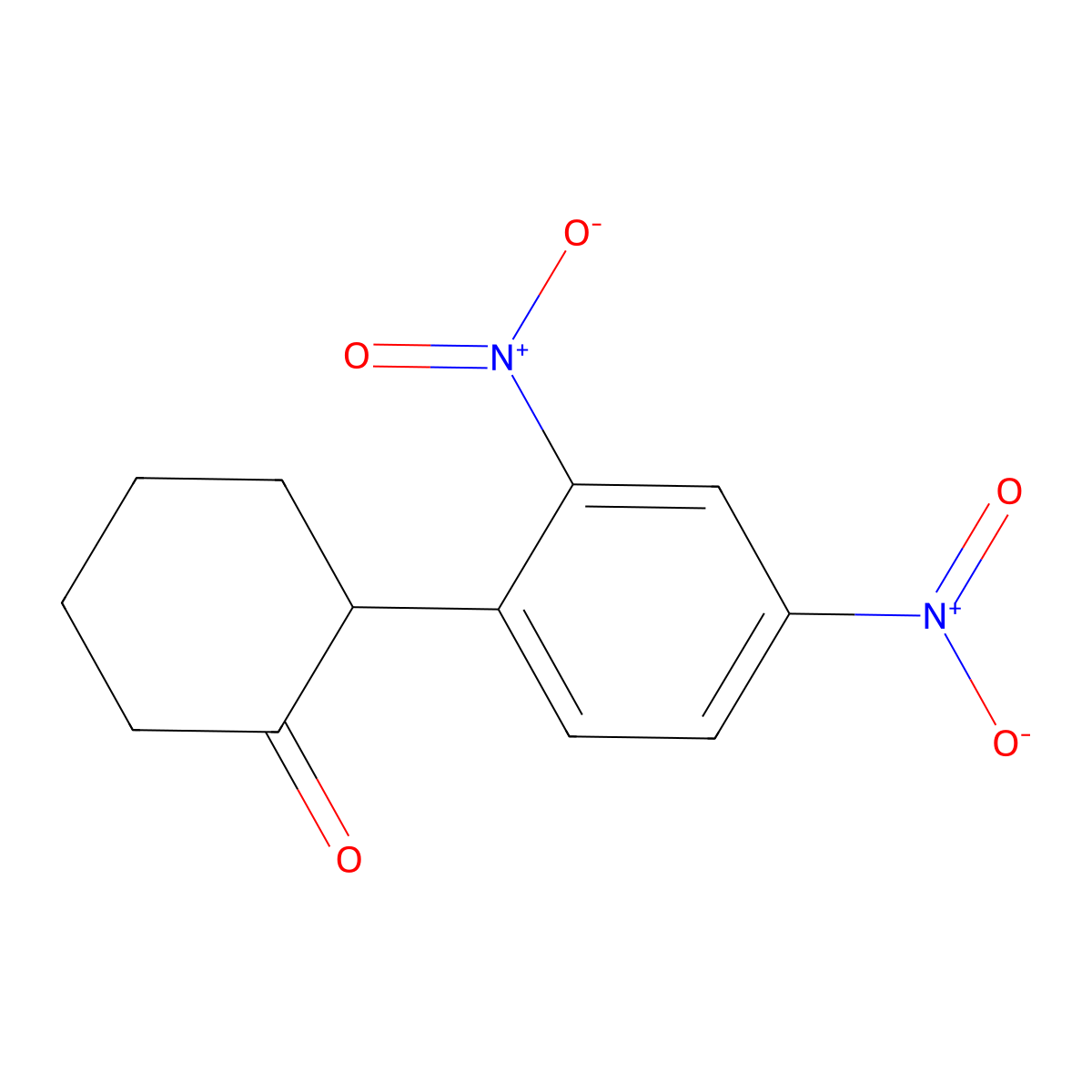 2-(2,4-Dinitrophenyl)cyclohexanone molecular structure, CAS 21442-55-7