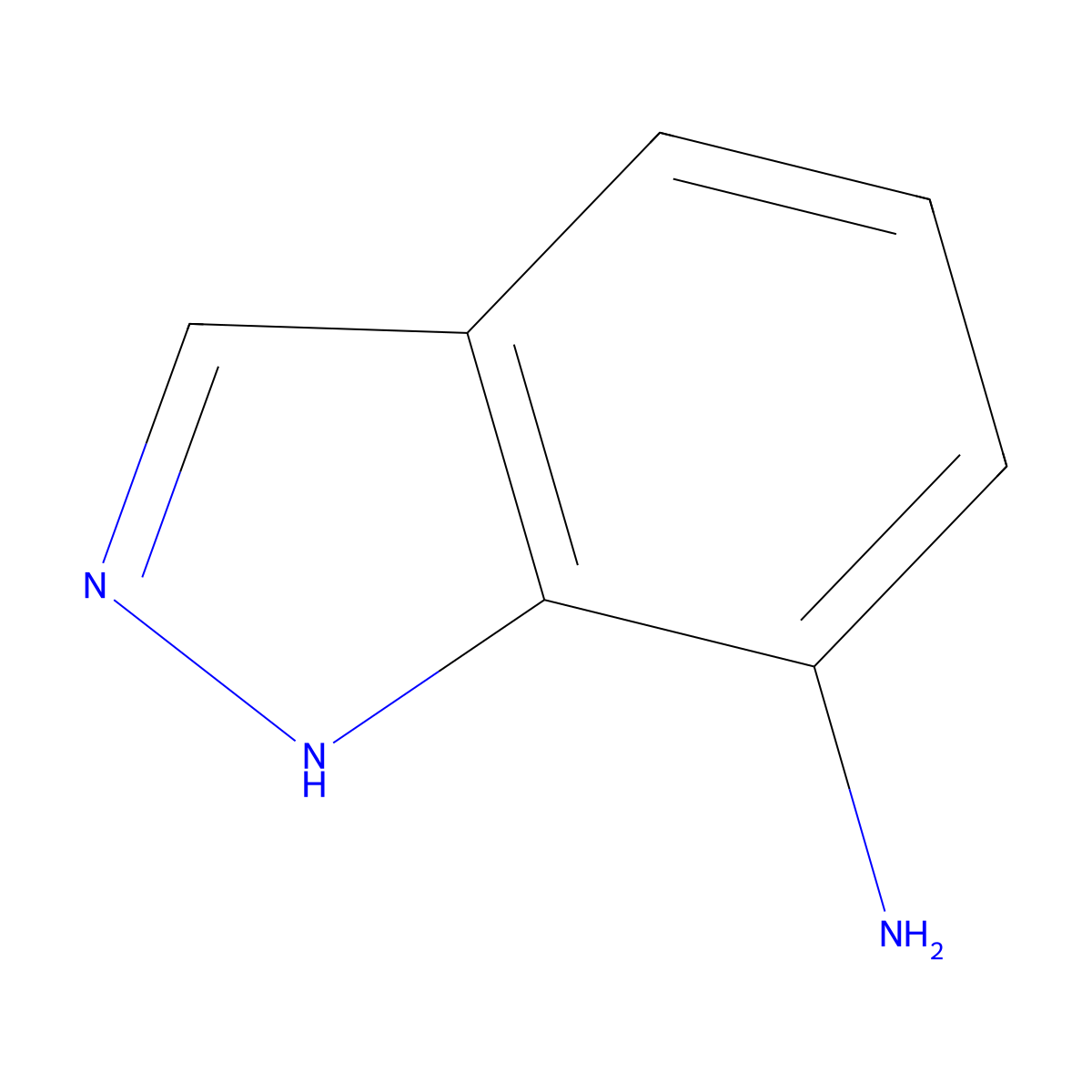 1H-indazol-7-amine molecular structure, CAS 21443-96-9