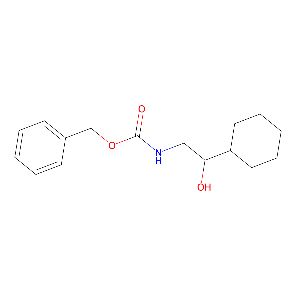 benzyl N-(2-cyclohexyl-2-hydroxyethyl)carbamate molecular structure, CAS 2144315-29-5