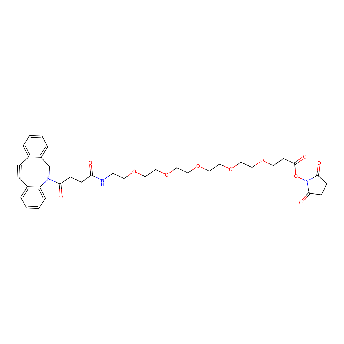 DBCO-PEG5-NHS ester molecular structure, CAS 2144395-59-3