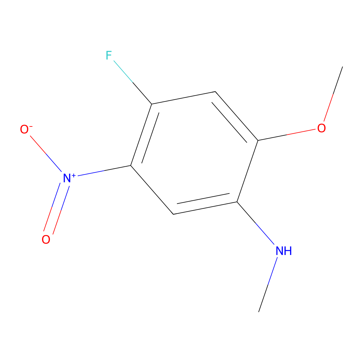 4-Fluoro-2-methoxy-N-methyl-5-nitroaniline molecular structure, CAS 2144491-23-4