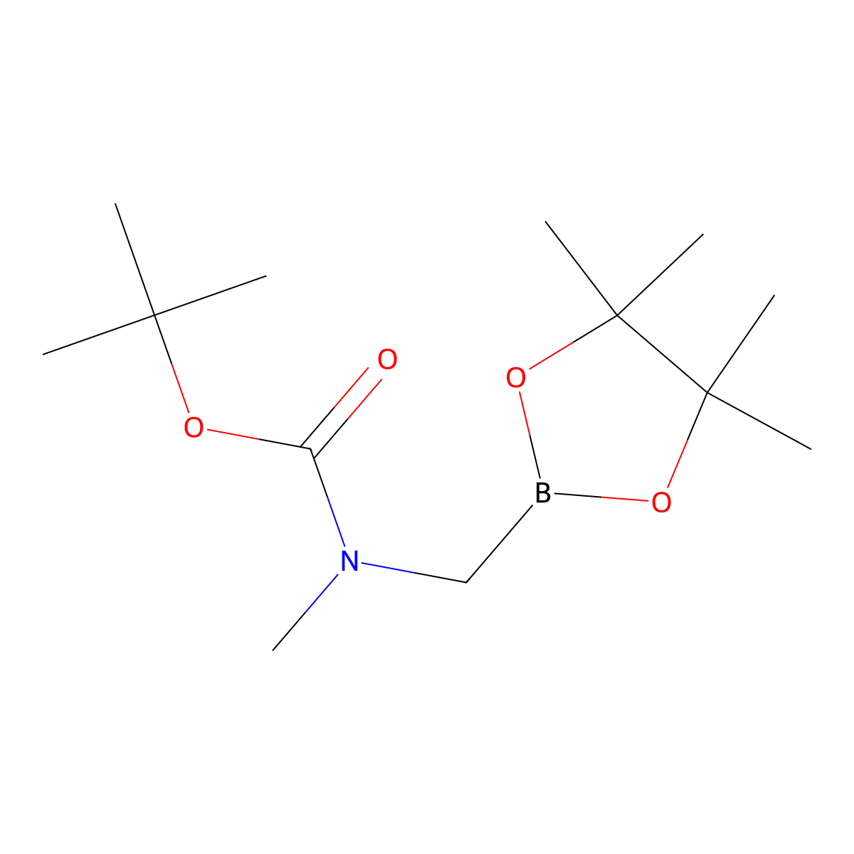 tert-butyl N-methyl-N-[(4,4,5,5-tetramethyl-1,3,2-dioxaborolan-2-yl)methyl]carbamate molecular structure, CAS 2144499-64-7