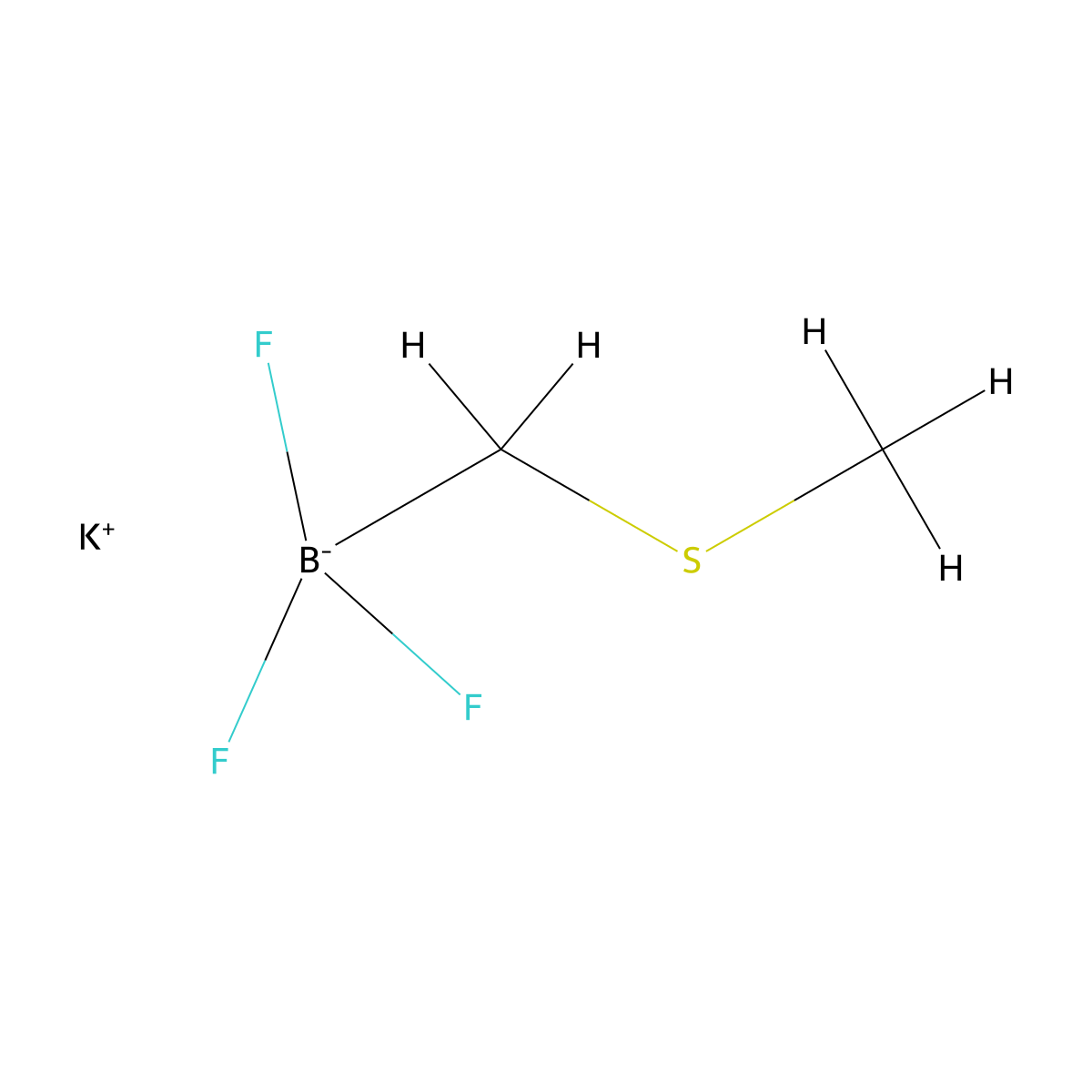 Potassium (thiomethyl)methyltrifluoroborate molecular structure, CAS 2144763-01-7