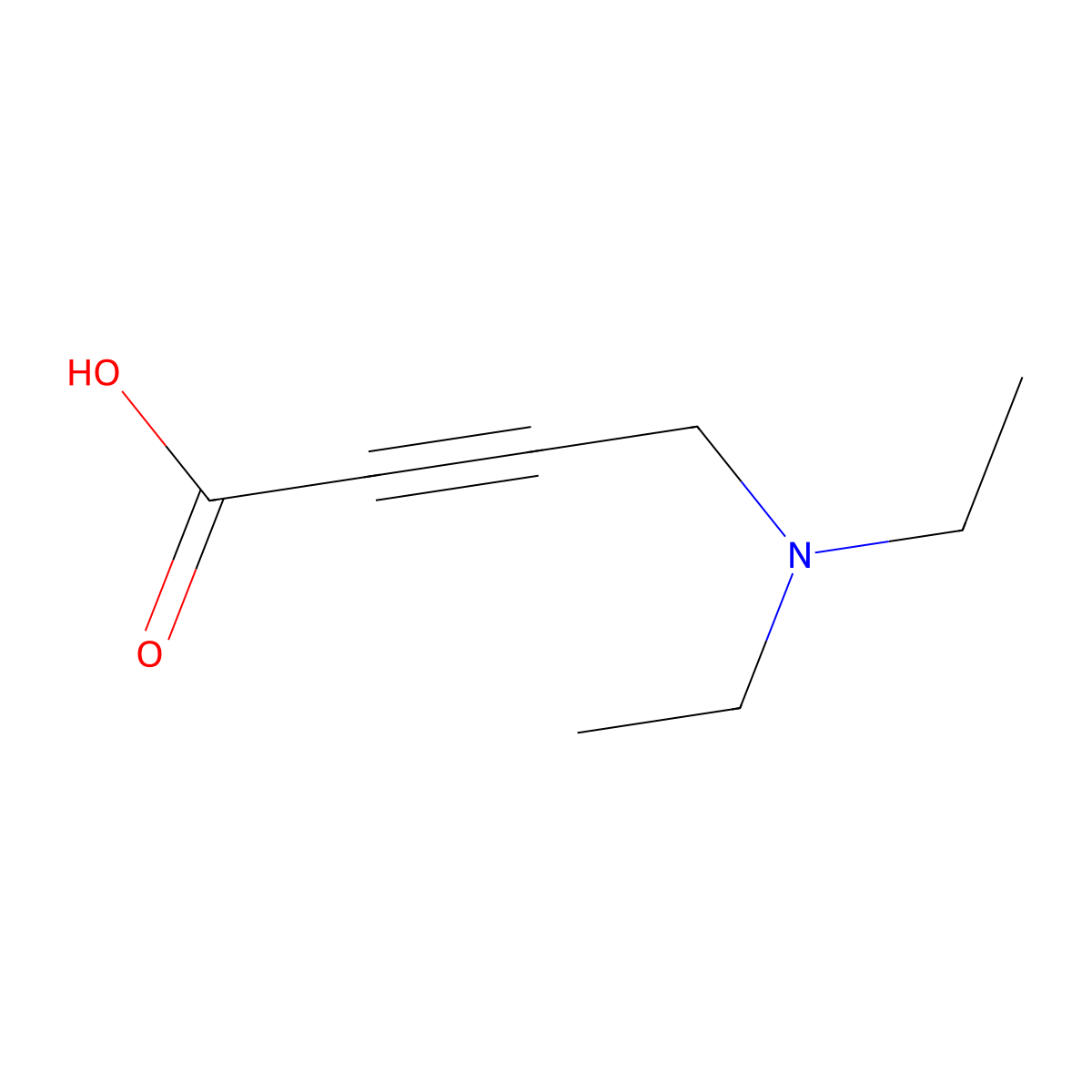 4-(Diethylamino)but-2-ynoic acid molecular structure, CAS 214477-76-6