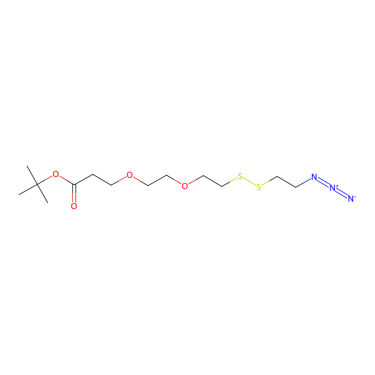 Azidoethyl-PEG2-t-Butyl ester molecular structure, CAS 2144777-83-1