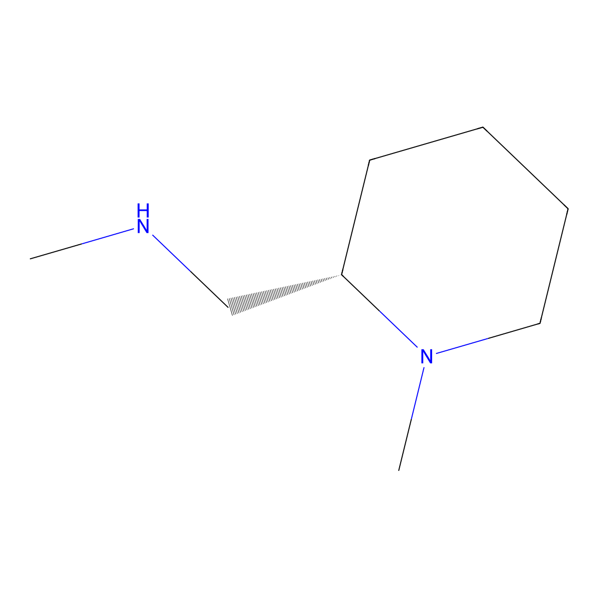 methyl({[(2S)-1-methylpiperidin-2-yl]methyl})amine molecular structure, CAS 2144785-81-7
