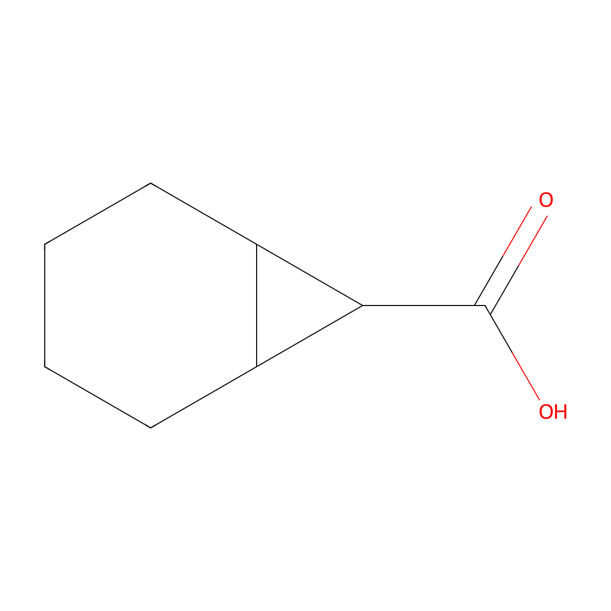 Bicyclo(4.1.0)heptane-7-carboxylic acid molecular structure, CAS 21448-77-1