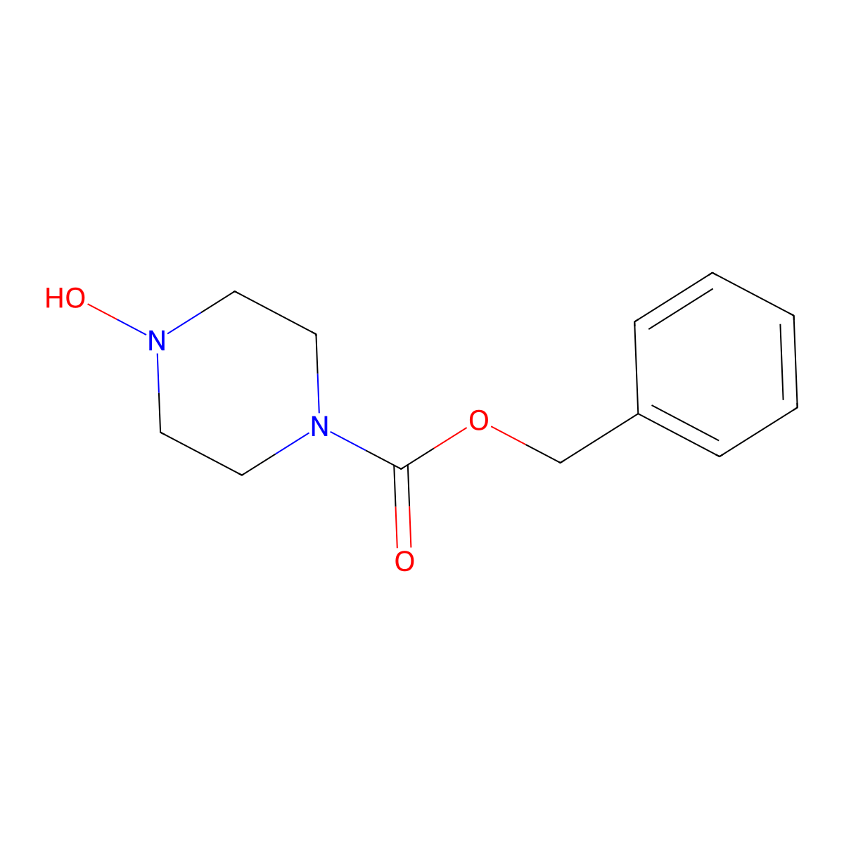 4-Cbz-piperazin-1-ol molecular structure, CAS 2144812-19-9