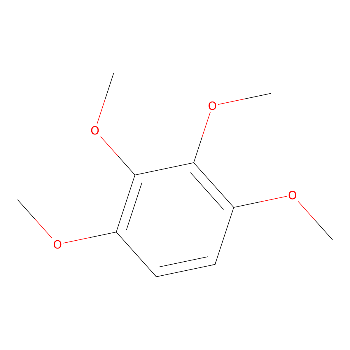1,2,3,4-Tetramethoxybenzene molecular structure, CAS 21450-56-6