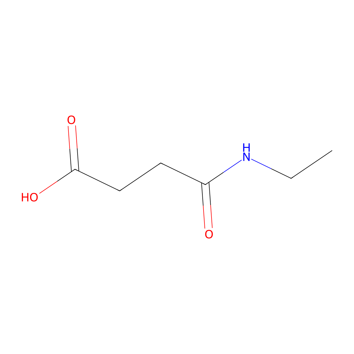 3-(ethylcarbamoyl)propanoic Acid molecular structure, CAS 21451-29-6