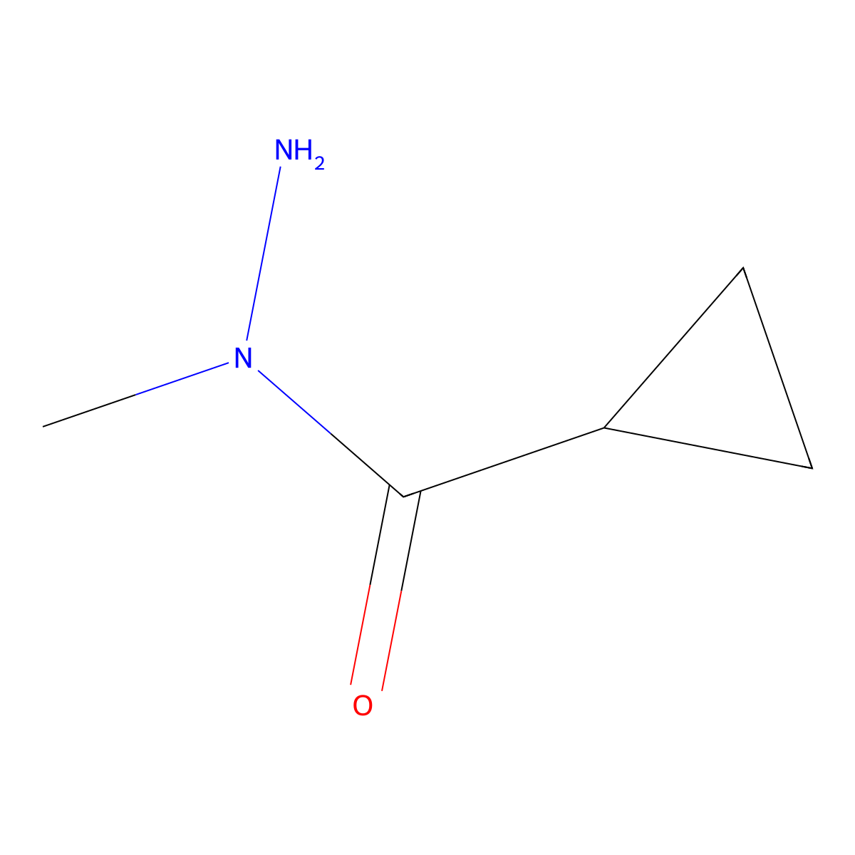 N-methylcyclopropanecarbohydrazide molecular structure, CAS 2145325-56-8