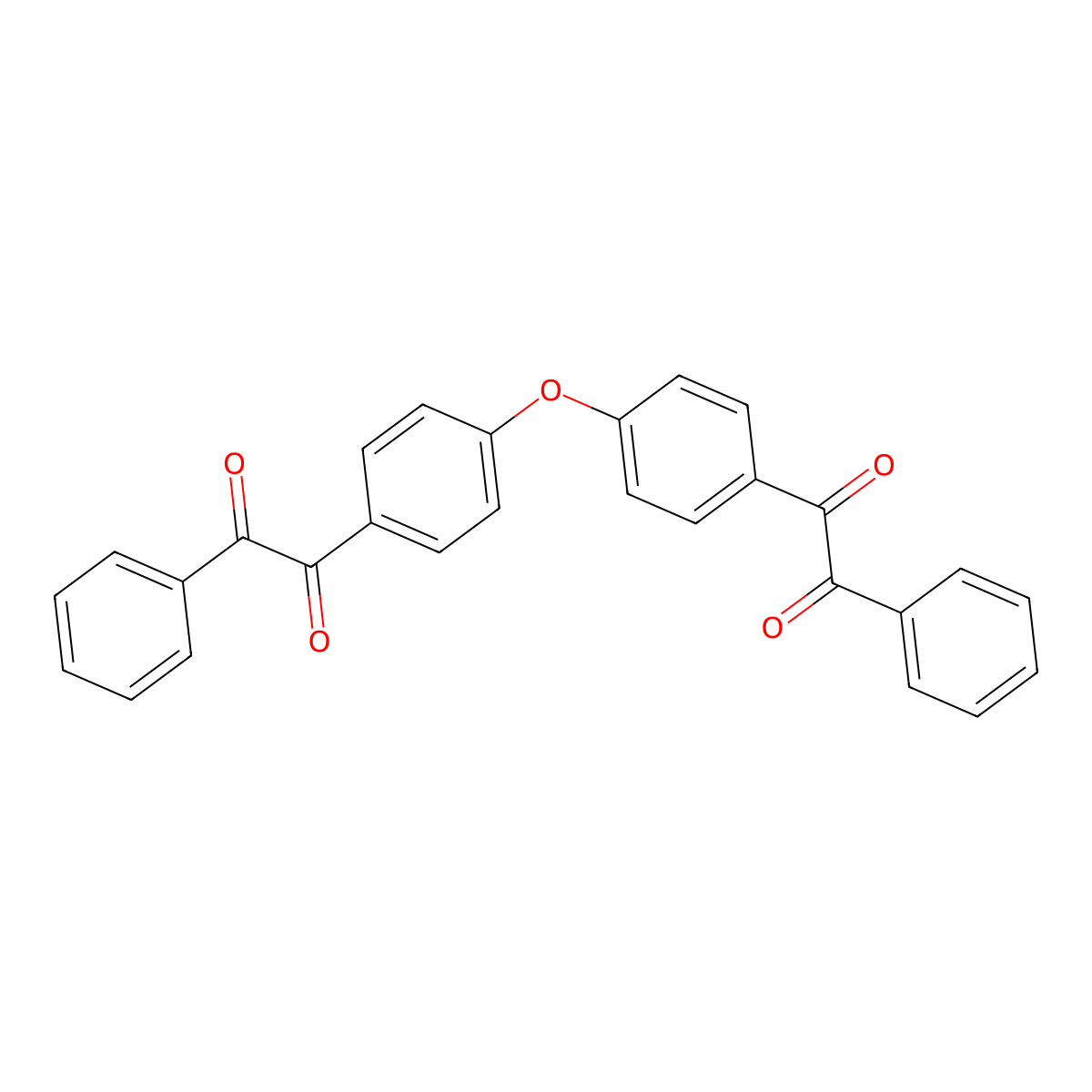 Ethanedione, 1,1'-(oxydi-4,1-phenylene)bis[2-phenyl- molecular structure, CAS 21454-19-3