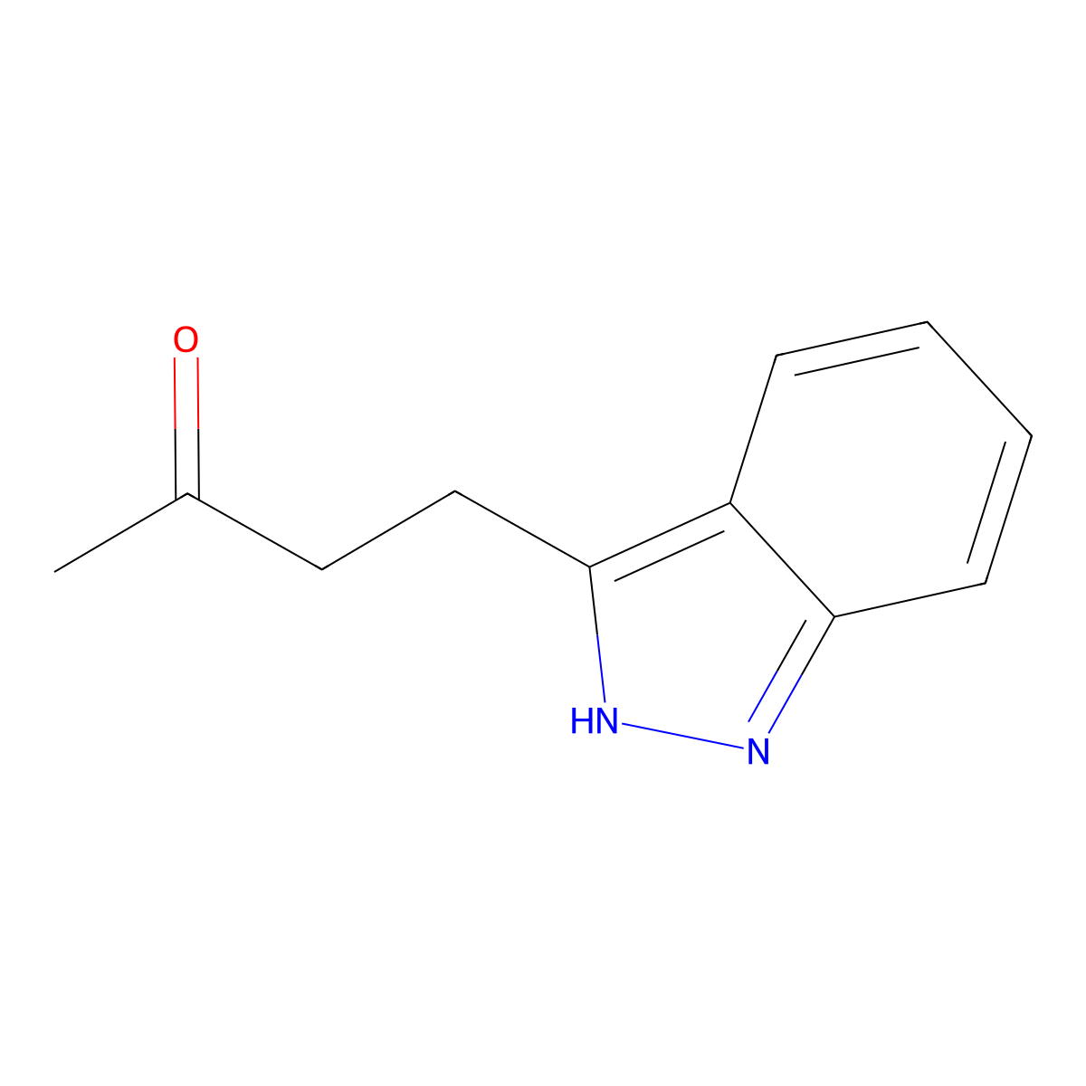 4-(1H-indazol-3-yl)butan-2-one molecular structure, CAS 214541-51-2