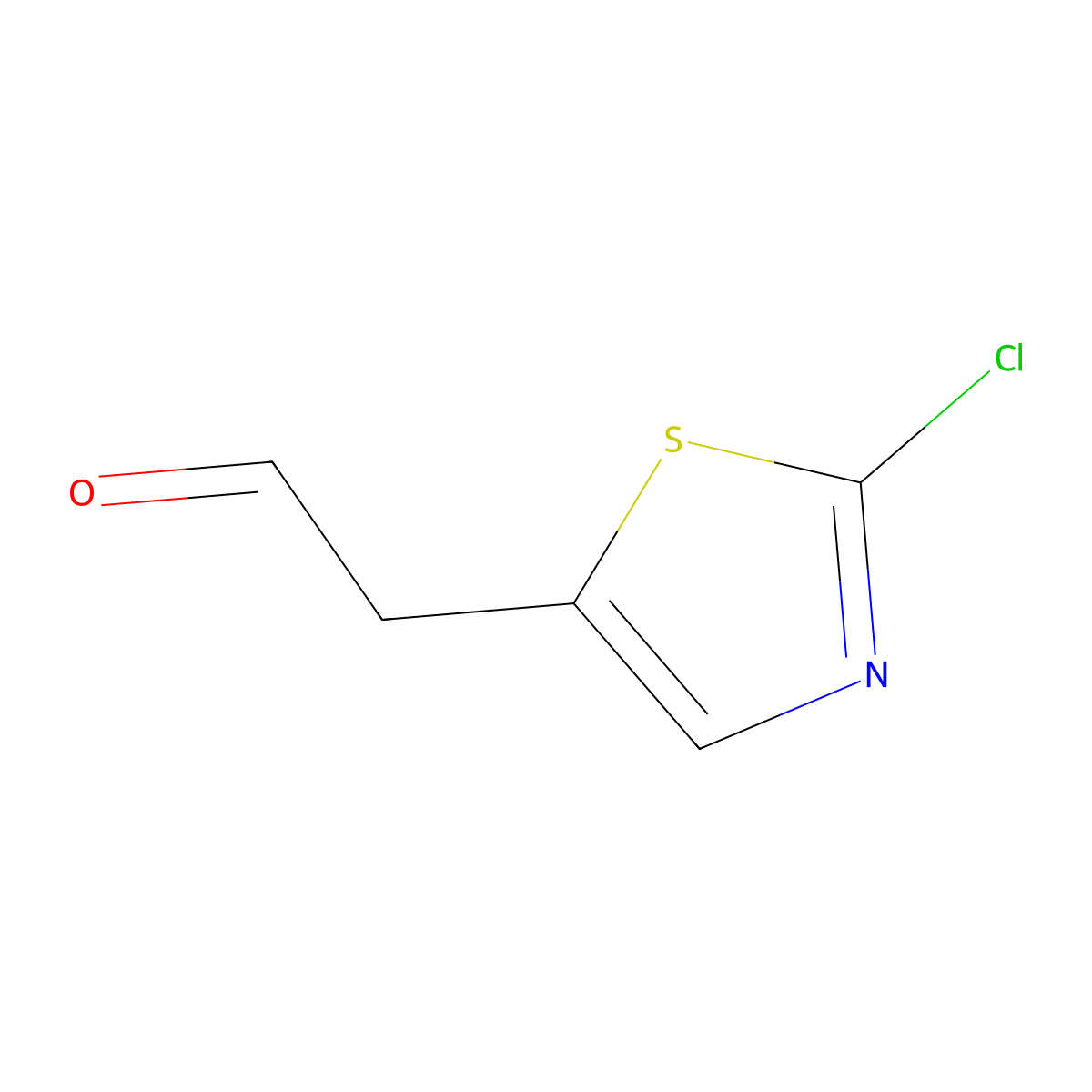 2-(2-Chlorothiazol-5-yl)acetaldehyde molecular structure, CAS 214545-44-5