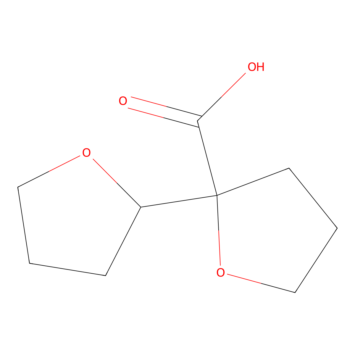 2-(Oxolan-2-yl)oxolane-2-carboxylic acid molecular structure, CAS 2145498-17-3