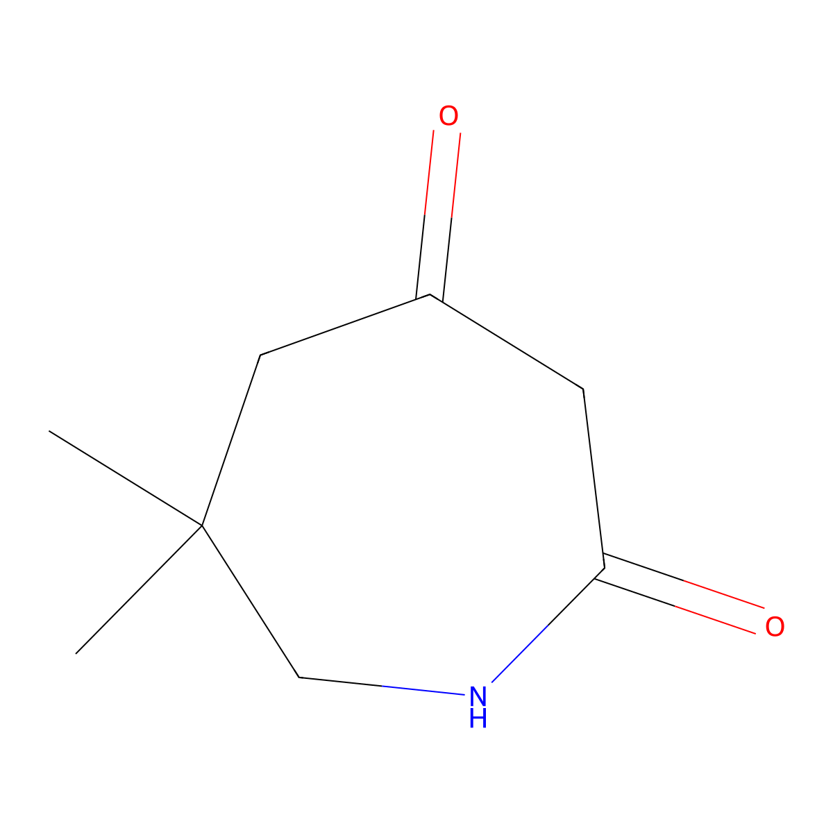 6,6-Dimethylazepane-2,4-dione molecular structure, CAS 21455-90-3