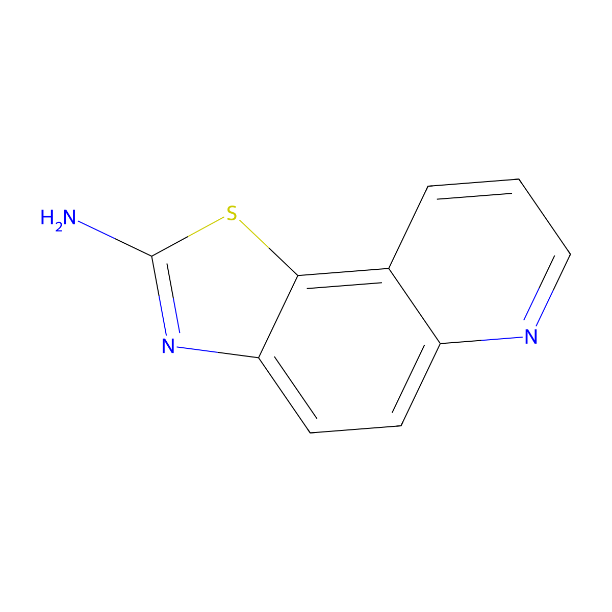 [1,3]Thiazolo[5,4-F]quinolin-2-amine molecular structure, CAS 214558-69-7