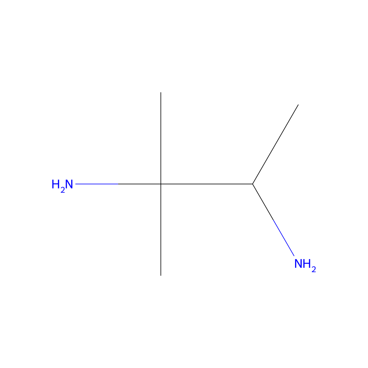 2-Methylbutane-2,3-diamine molecular structure, CAS 214559-09-8