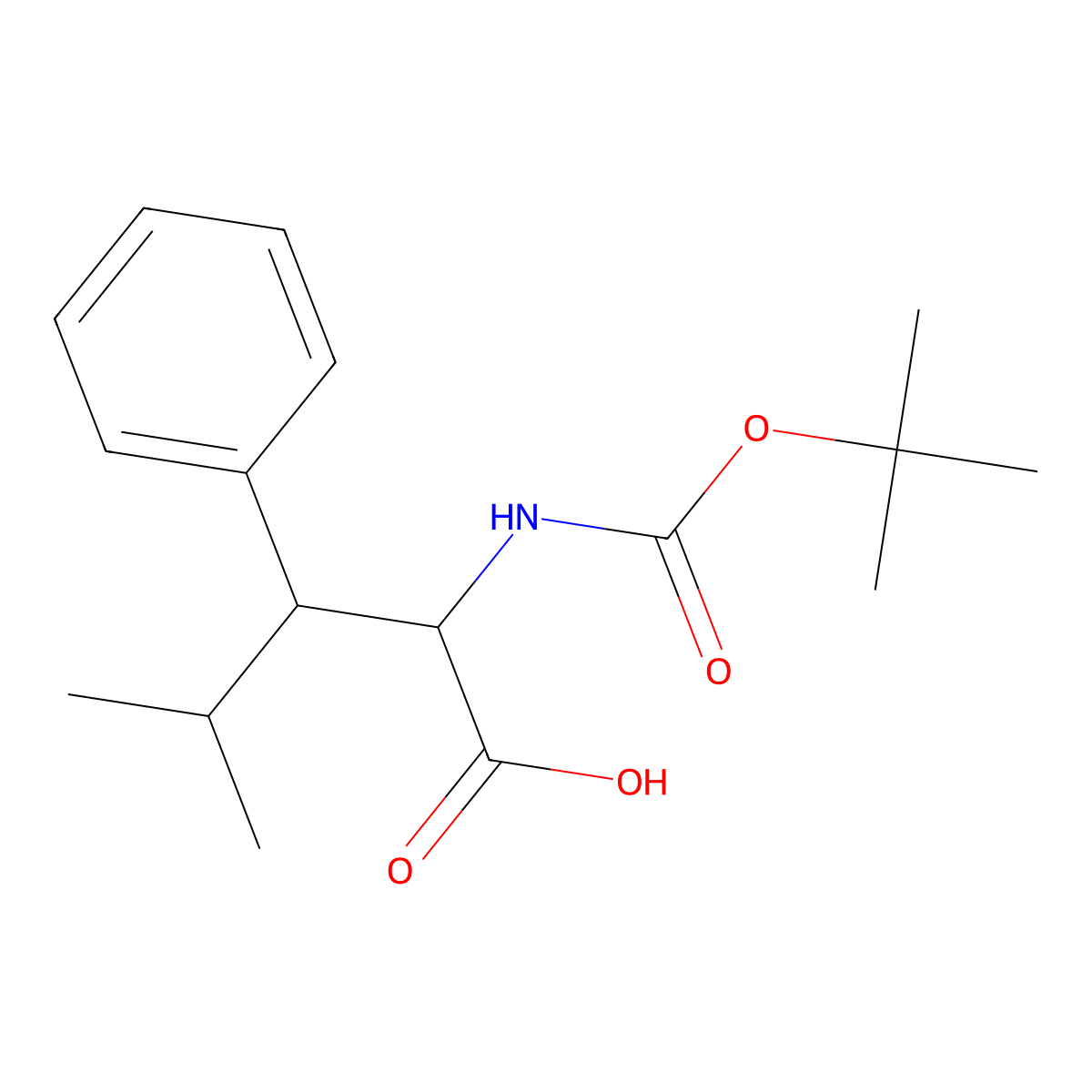 2-{[(Tert-butoxy)carbonyl]amino}-4-methyl-3-phenylpentanoic acid molecular structure, CAS 2145602-51-1