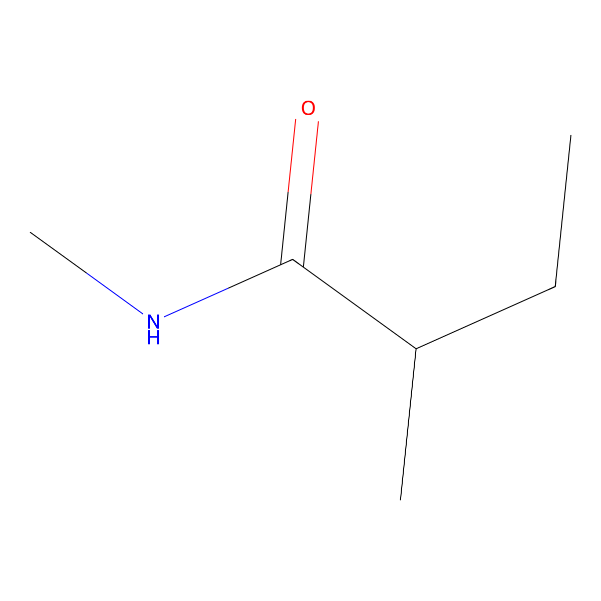 N,2-Dimethylbutanamide molecular structure, CAS 21458-37-7