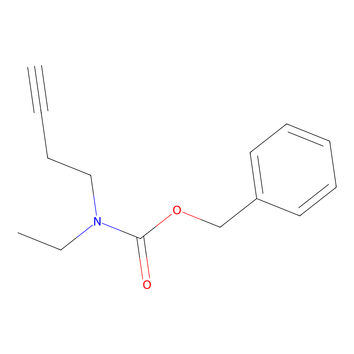 benzyl N-(but-3-yn-1-yl)-N-ethylcarbamate molecular structure, CAS 2145809-14-7