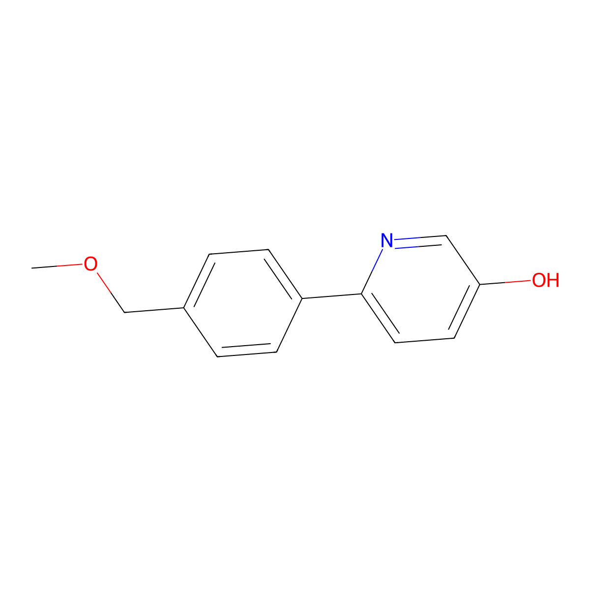 6-[4-(Methoxymethyl)phenyl]-3-pyridinol molecular structure, CAS 2145961-42-6