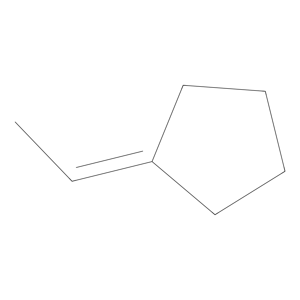 Ethylidenecyclopentane molecular structure, CAS 2146-37-4