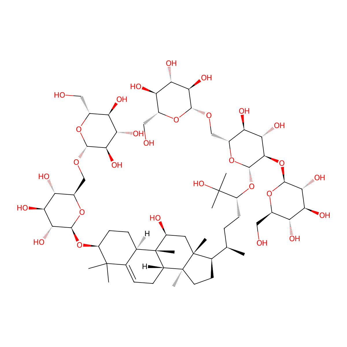 11-epi-mogroside V molecular structure, CAS 2146088-12-0