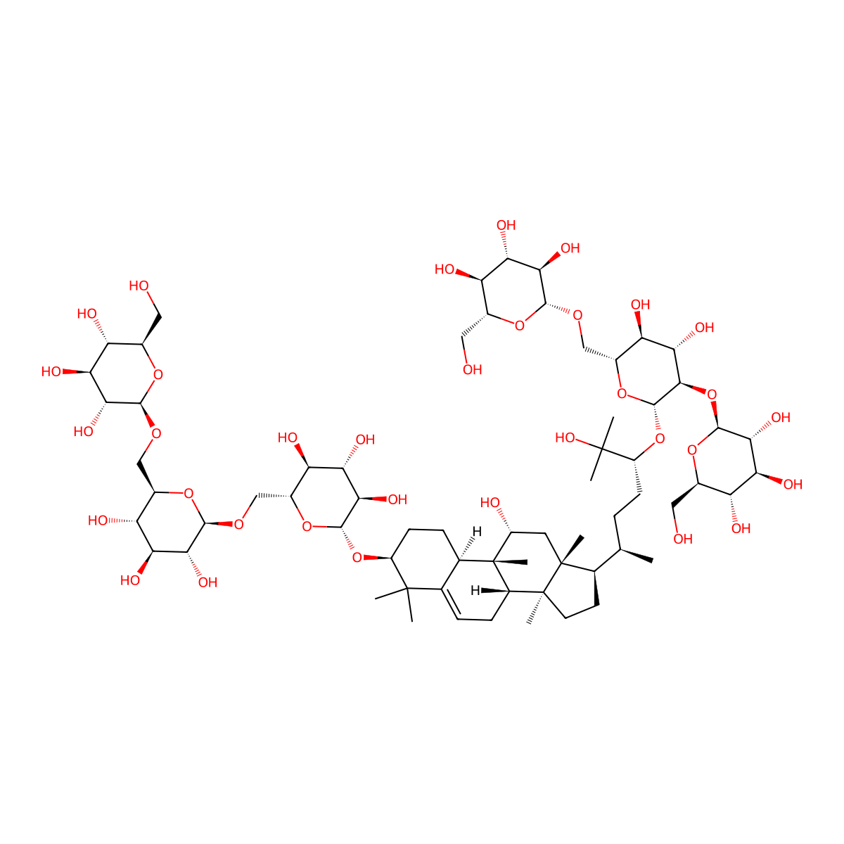 Mogroside VI A molecular structure, CAS 2146088-13-1
