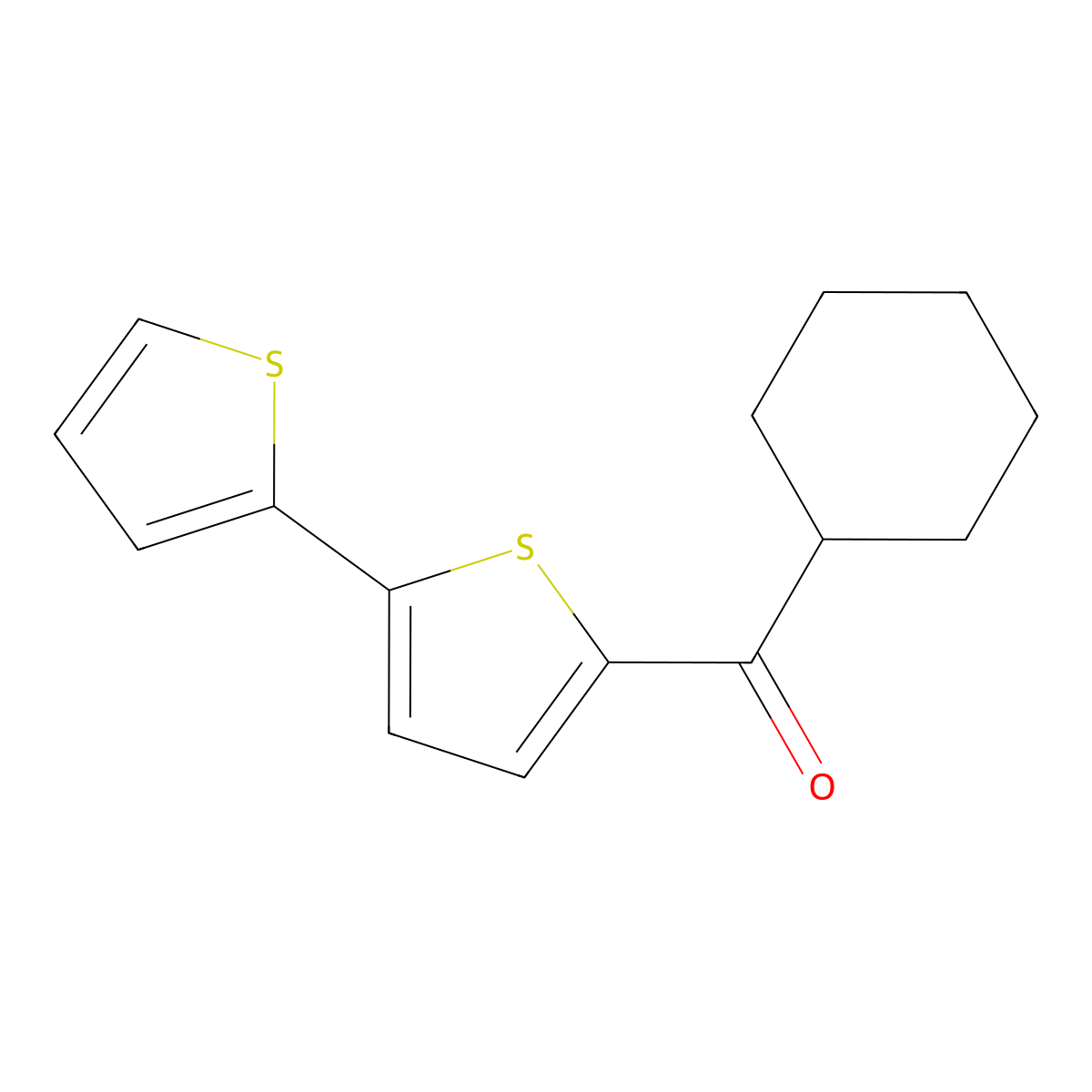 [2,2'-Bithiophen]-5-yl(cyclohexyl)methanone molecular structure, CAS 2146089-01-0