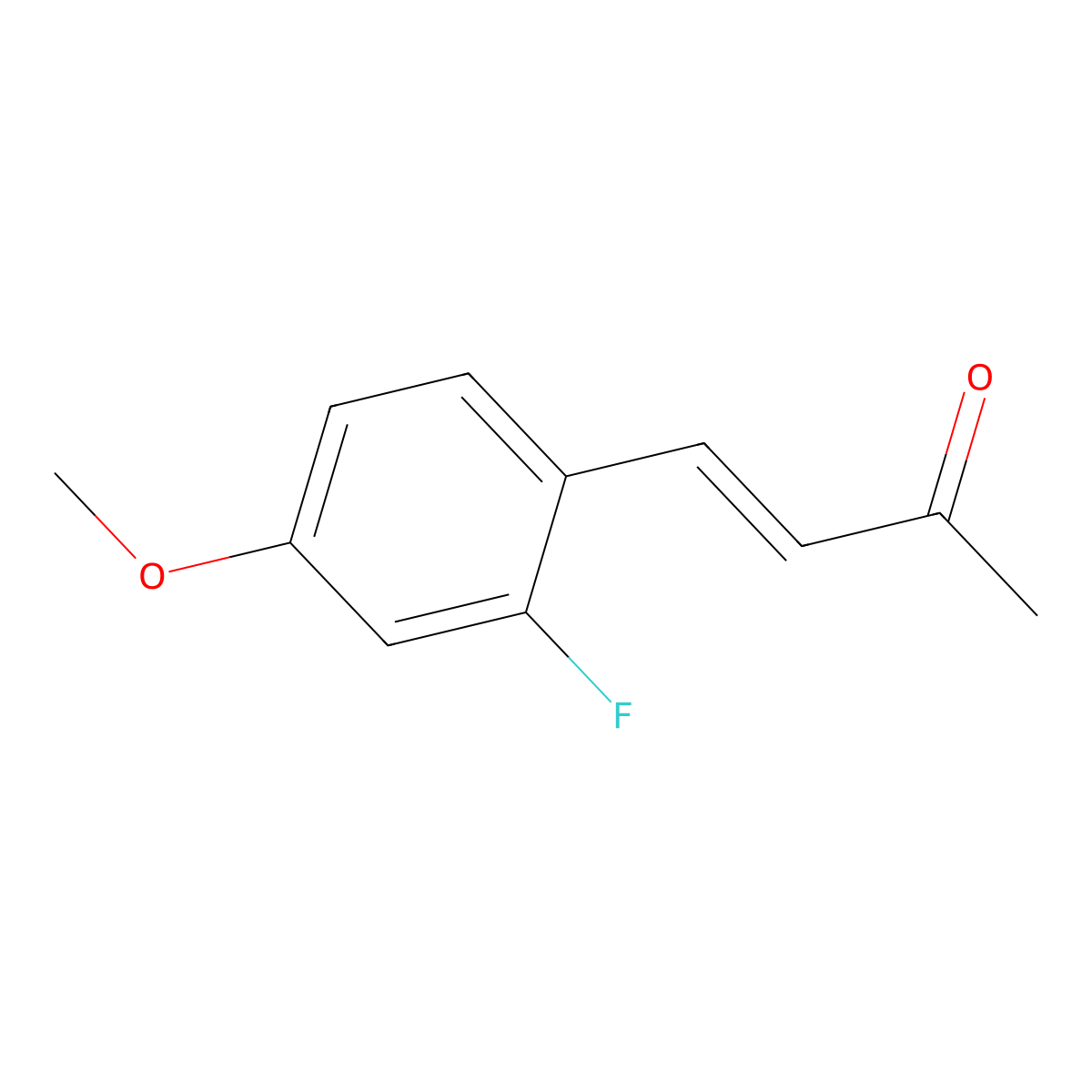 4-(2-Fluoro-4-methoxyphenyl)but-3-en-2-one molecular structure, CAS 2146089-09-8