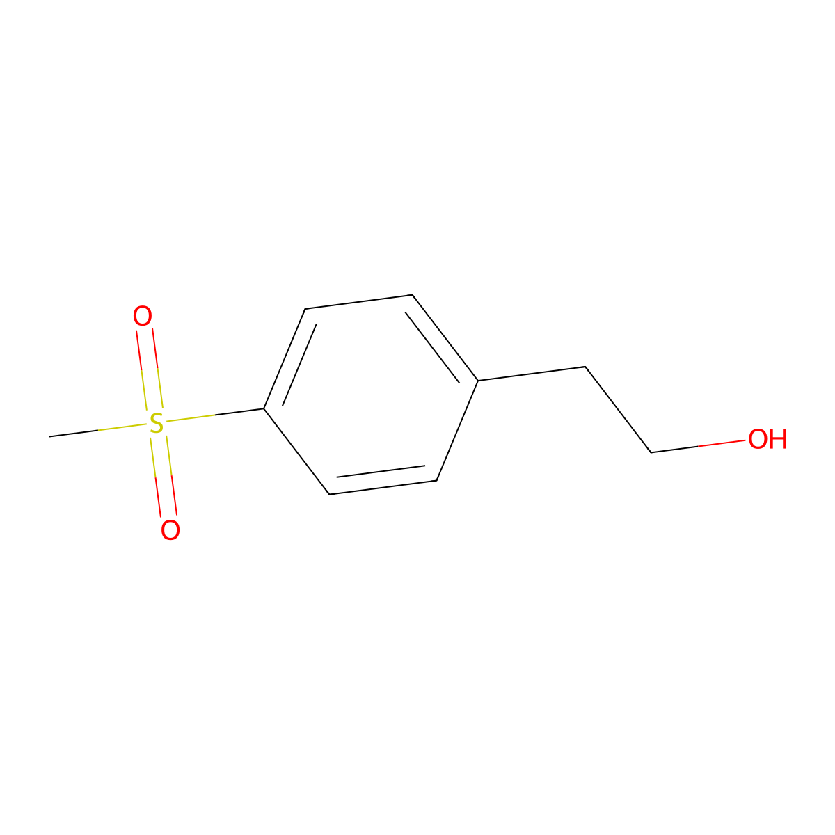 2-[4-(Methylsulfonyl)phenyl]-1-ethanol molecular structure, CAS 214614-61-6